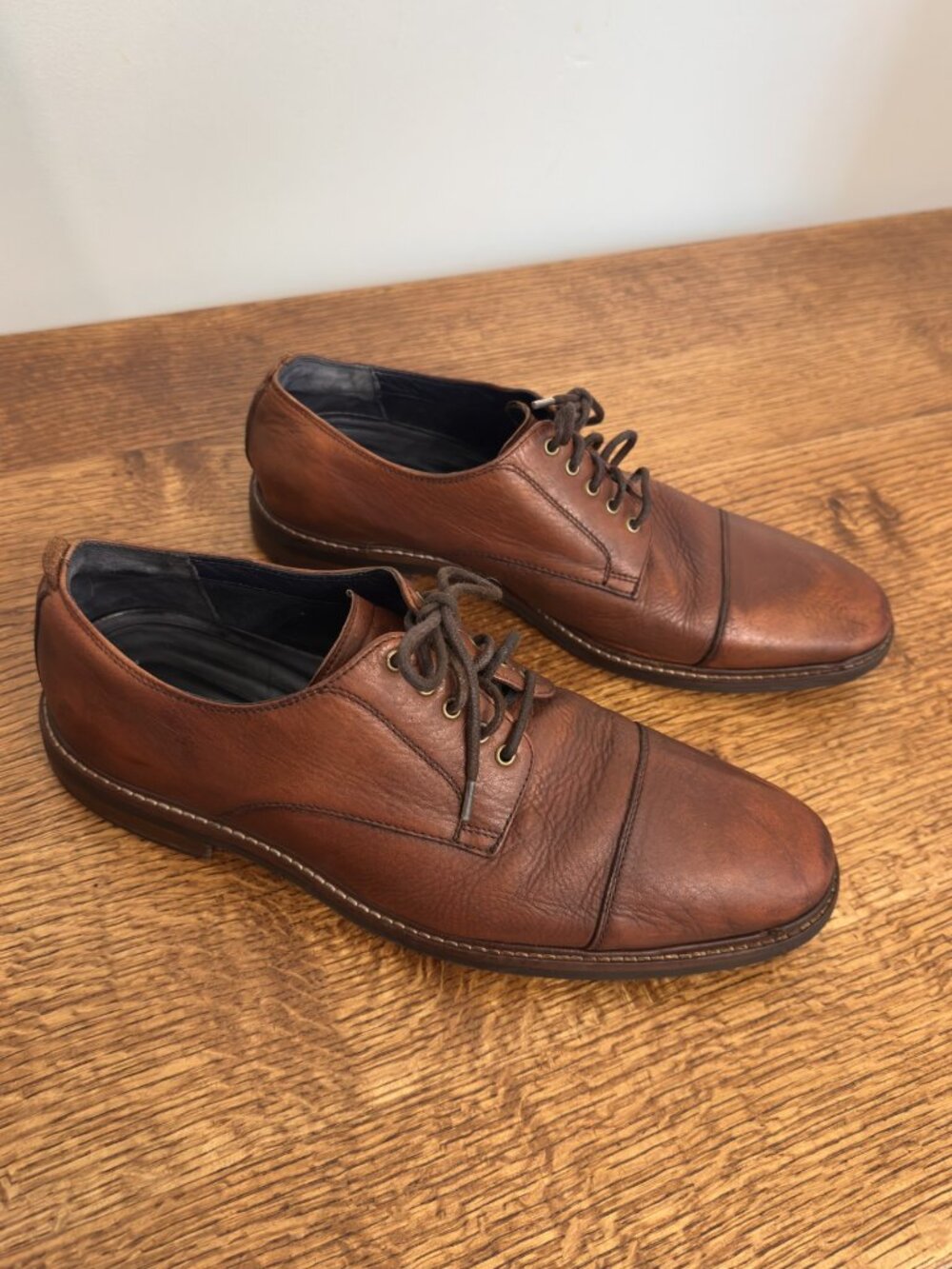 MEN'S COLE HAAN OXFORD LEATHER SHOES SIZE 10.5M